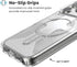 Speck 17 GEMSHELL Grip +MS Case for iPhone Pro Max - Clear/Clear | Slim Protective Grip | Drop Protection | MagSafe