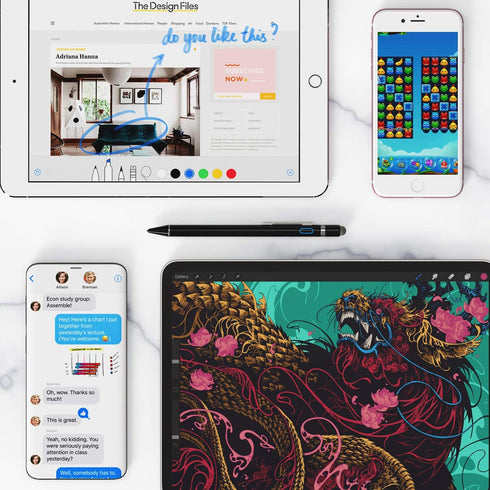 Stylus Pens for Touch Screens, NTHJOYS Universal Fine Point Stylus for iPad, iPhone, iOS/Android Smartphones & Tablets,