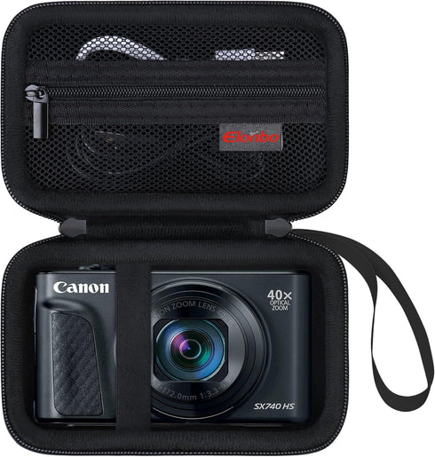 Elonbo Carrying Case for Canon PowerShot SX740/SX730/SX720/SX620 Digital Camera, 4K Video Camera Travel Storage Cover
