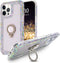 Bonitec 3D Glitter Sparkle Bling Case with Metal Finger Ring for iPhone 12 Pro Max, Luxury Shiny Crystal Cover