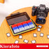 Kiorafoto SD Card Case with 36 Pack Clear Plastic Holders for SD SDXC SDHC Cards, Water-Resistant Organizer