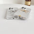 Simple 3D Bow Clear Soft Phone Case Compatible with iPhone (Gold, iPhone 15)
