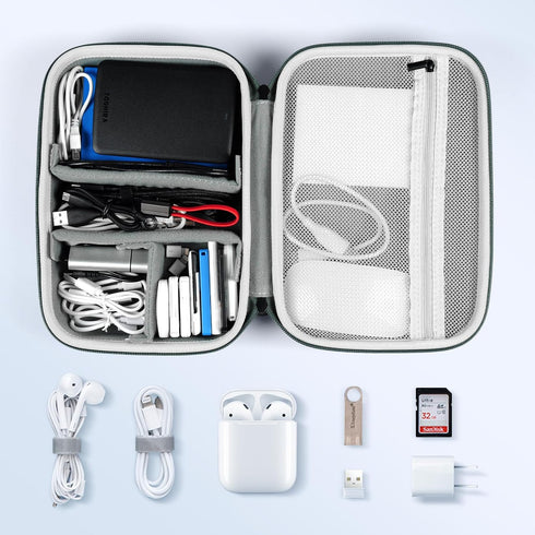EVA Electronic Accessories Storage Case, Large Shockproof Waterproof Bag for Electronics Organizer, Portable Cable