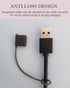 8Pcs USB Caps for USB A Cable, Anti Loss Tether, Silicone Dust Protection Adapter Cover for Android/iPhone, Translucent