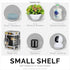 4.5" Small Baby Monitors & Speaker Wall Mount Shelf - Adhesive & Screw-in for Security Cameras and Decor
