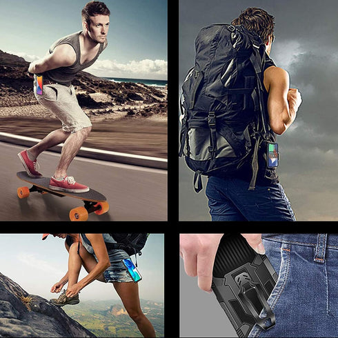 Compatible with Samsung Galaxy Note 20 5G Case, Tempered Glass Screen Protector and Belt Clip, Heavy Duty Rugged Cover