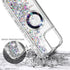 iPhone 15 Pro Max Magnetic Case with Tempered Glass Screen Protector, Glitter Floating Liquid Cute Design, Diamond