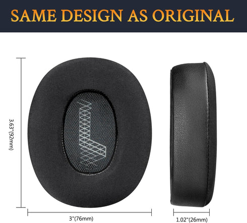 SOULWIT Cooling Gel Replacement Ear Pads for JBL E65 (E65BT E65BTNC)/Live 650 (650NC 650BTNC) Headphones, Black