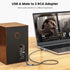 MOSWAG USB to RCA Cable, Dual RCA Stereo Y Splitter Cord, Nylon Braided Adapter for Laptop, PC, DVD Player, Speaker