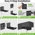 USX MOUNT Studless Soundbar Wall Mount, Universal Drywall Brackets for Most Soundbars, Holds up to 22 Lbs, Depth