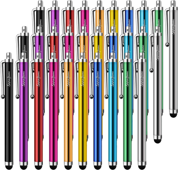 StylusHome 30 Pack Universal Capacitive Precision Stylus Pens for Touch Screens, Compatible with iPad, iPhone, Tablets