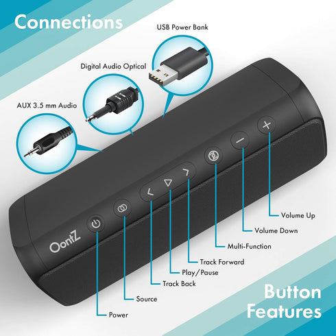 OontZ Bluetooth Soundbar Speaker with Optical Input Jack for TV or Wireless Connection to Any Bluetooth Device