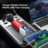 FSATBTNE 400W Power Inverter, DC 12V to 110V AC Car Plug Adapter with Fast Charging Ports and 2 AC Outlets