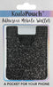 Glitter Koala Pouch - Stick On Wallet, Phone Card Holder (Black)