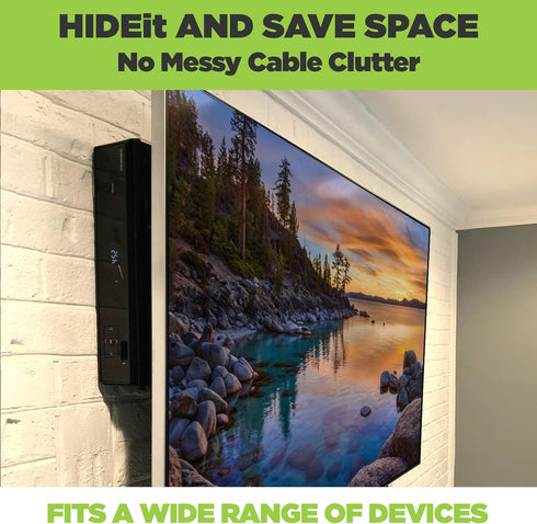 HIDEit Mounts Uni-M Wall Mount - Adjustable Medium Device Mount - Steel - American Company