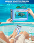 Extra Large Waterproof Phone Pouch, IPX8 Underwater Protector for Beach Vacation, Clear Dry Bag with Lanyard
