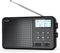 Raddy RF206 Digital AM FM Shortwave Radio, Portable Receiver with 8W Speaker, Battery Powered for Home & Gift