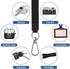 2 Pcs-1 Strap,1 Strap,2 CACOE Phone Lanyard Pcs Adjustable Neck Pcs Wrist Pads,Universal Crossbody Multifuctional Cell