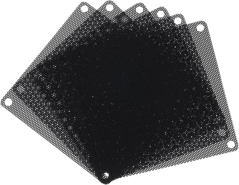 MECCANIXITY 6PCS PC Dust Filter, 90x90mm PVC Computer Case Cooler Dustproof Mesh Cover for Speakers, Black