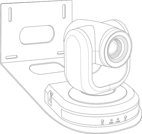 Universal Wall Camera Mount for PTZOptics HuddleCamHD Bracket, Compatible with Sony Panasonic & More, Small Based