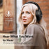 RUNOLIM Wireless Over Ear Headphones with Hybrid Active Noise Cancelling, 70H Playtime, HiFi Audio, Deep Bass, Foldable.