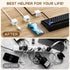 Flycoco 6 Pack Magnetic Cord Organizer, Cable Management Clips for Desk, Phone Charging Cable Storage Holder (White)