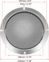 X AUTOHAUX 6.5" Speaker Grille Cover, Mesh Trim Round Subwoofer Grille Horn Protective Guard for Car