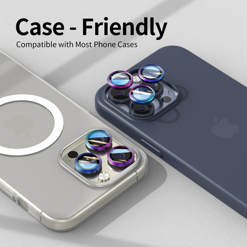 Camera Lens Protector for iPhone 15 Pro Max/15 Pro/15/15Plus/14 Pro Max/14 Pro/13Pro Max/13Pro - Sapphire Glass