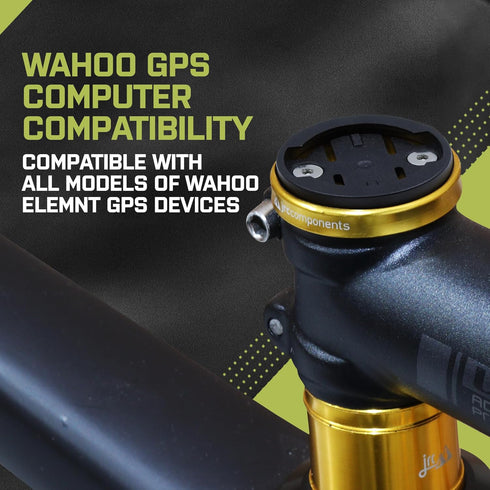 JRC Components Enkei Top Cap Bike Stem Mount, Lightweight CNC 6061-T6 Aluminium, Compatible with Wahoo Elemnt