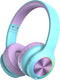 PowerLocus PLED Kids Bluetooth Headphones, Wireless with LED Lights, Safe Volume, Micro SD, AUX Cable, Hi-Fi Stereo