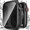 Waterproof Privacy Case for Apple Watch Series 9/8/7 45mm, Anti-peep Screen Protector, iWatch Bumper Cover Black