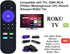 Universal Remote Compatible with Element ROKU TV, Works with Netflix, Hulu, Vudu, Sling