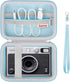 Hard Carrying Case for Fujifilm Instax Mini EVO Instant Camera, Travel Storage Case with Mesh Pocket, Blue