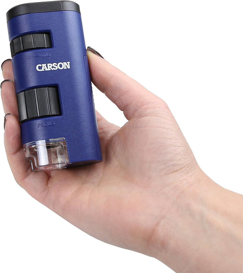 Carson Pocket Micro 20x-60x LED Lighted Zoom Field Microscope with Aspheric Lens System (MM-450)