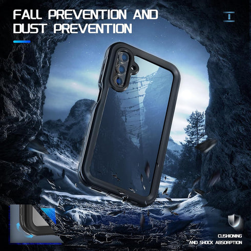 Samsung Galaxy A15 5G Phone Case, Waterproof IP68 Certified, Dustproof Shockproof with Built-in Screen Protector