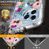 GiiKa for iPhone 13 Pro Case with Screen Protector, 6.1 inch Clear Full Body Shockproof Floral Hard Case for Girls Women