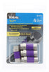 IDEAL Electrical 85-079 TLC RG-6 Quad F Tool-Less Compression Connector, 4 Connectors for Cable Installations