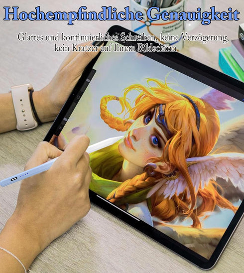 Stylus Pen for iPad (2018-2025), Active Digital Pencil with Palm Rejection, Compatible with Apple iPad Models