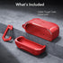 ESR AirPods Pro 2nd Generation Case (HaloLock), Compatible with 1st/2nd Gen, MagSafe, Drop Protection, Red with Cleaner