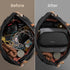 tomtoc Electronic Organizer Travel Case, Water Resistant Dual Compartment Tech Pouch Cable Organization Storage Bag