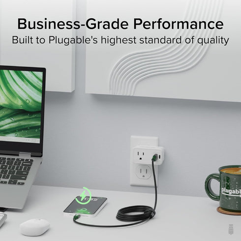 Plugable USB C to USB A Cable, USB 3.2 Gen 2 USB Cables, 3A (15W) Charging USB C Data Cable 5Gbps for iPhone 15, iPad,