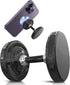Dual Gym Magnetic Phone Holder for Gym - Top Magnetic Hold for Any Metal Surface, Phone Gym Magnet and Mount for