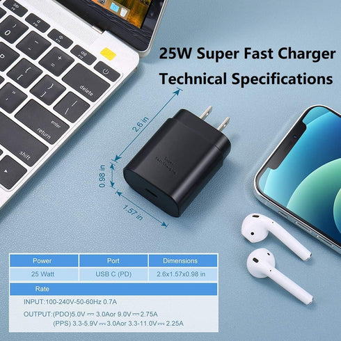 iPhone 15 Charger 10 FT, 3 Pack 20W USB-C Fast Wall Charger with Extra Long USB C Cable Compatible for iPhone 15/15