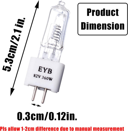 Wadoy EYB 82V 360W Projector Bulb RSE-57 Compatible with Apollo Overhead Projector, 2 Pack