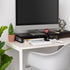 1-Tier Countertop Closet IRIS USA Multi-Purpose Modern PC Monitor Organizer Stand with Metal Legs, Ergonomic Desktop