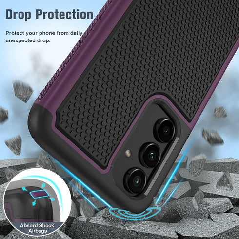 FNTCASE Dual Layer Shockproof Protective Case for Samsung Galaxy A54-5G, Non-Slip Matte Textured, Heavy Duty Rugged TPU