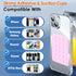 2 Pack Silicone Suction Phone Case Adhesive Mount, Anti-Slip Hands-Free Holder, Sticky Grip for iPhone & Android