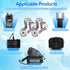 UHF Triple Tee Connector UHF Female to Dual UHF Female 3 Way Splitter Coax Adapter PL259 SO239 T Shape Adapter, 2 Pack
