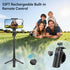 PEYAKO 14.5" Mini Magnetic Tripod for iPhone, Selfie Stick with Remote for MagSafe, Portable Pocket Size Selfie Stick