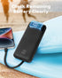Charmast Power Bank 20000mAh, 20W Fast Charging Portable Charger with Built-in Cables, Slim Battery Pack for iPhone,